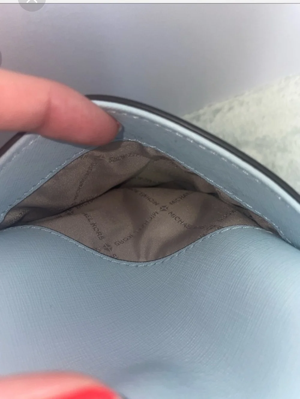 Michael Kors Pale Blue Saffiano Tote